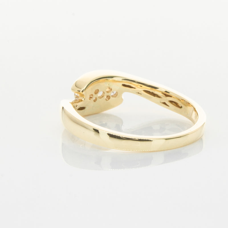 18ct Yellow Gold Diamond Solstice Ring-Ring-Walker & Hall