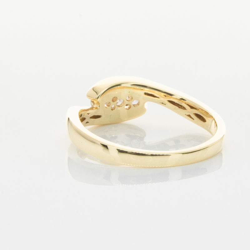 18ct Yellow Gold Diamond Solstice Ring-Ring-Walker & Hall