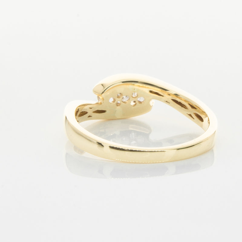 18ct Yellow Gold Diamond Solstice Ring-Ring-Walker & Hall