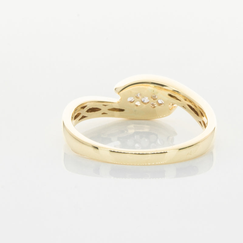 18ct Yellow Gold Diamond Solstice Ring-Ring-Walker & Hall