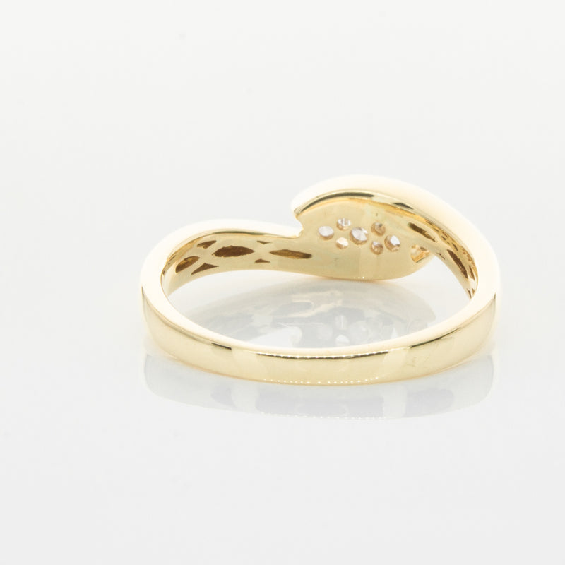 18ct Yellow Gold Diamond Solstice Ring-Ring-Walker & Hall