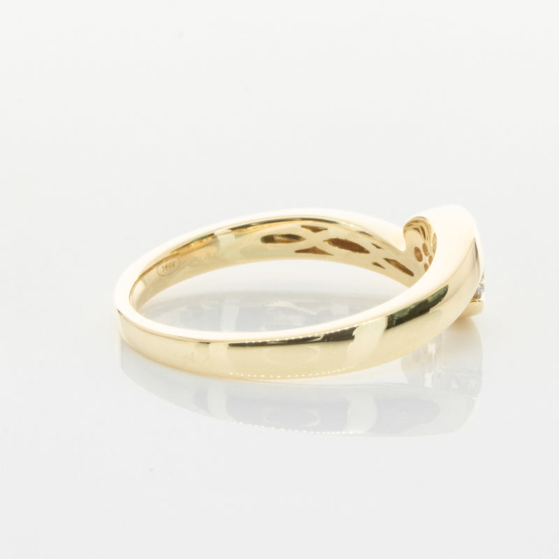 18ct Yellow Gold Diamond Solstice Ring-Ring-Walker & Hall