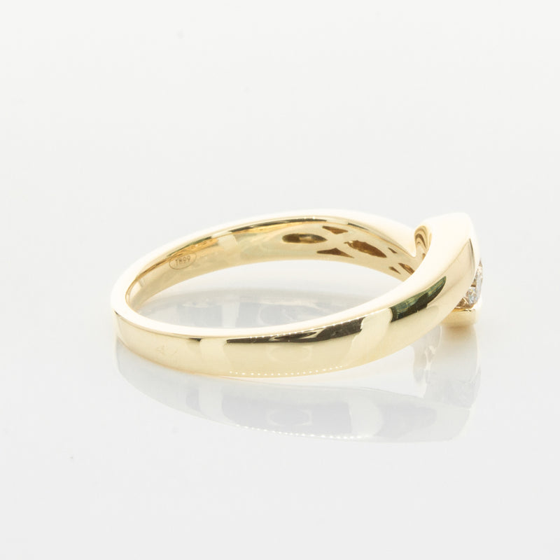 18ct Yellow Gold Diamond Solstice Ring-Ring-Walker & Hall