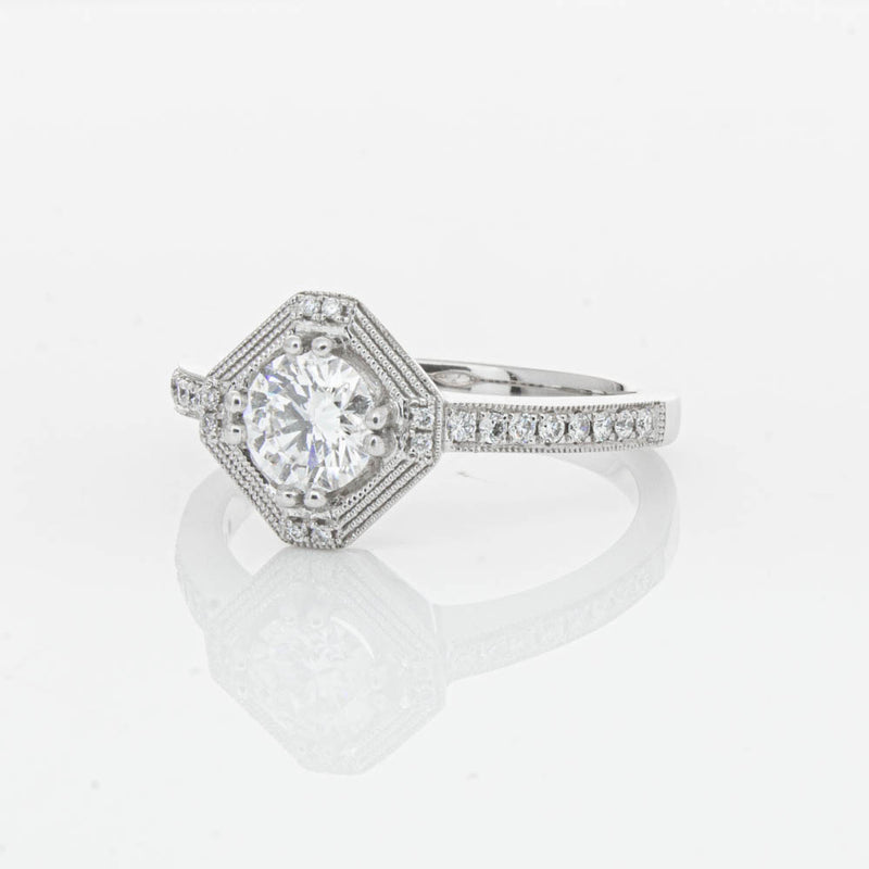 18ct White Gold Diamond Ring-Ring-Walker & Hall