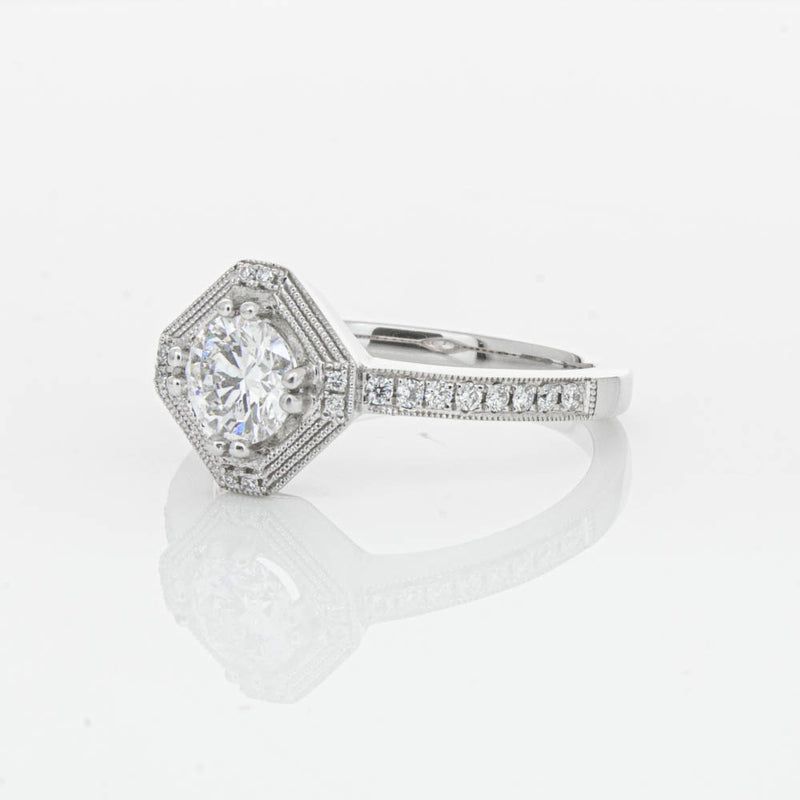 18ct White Gold Diamond Ring-Ring-Walker & Hall