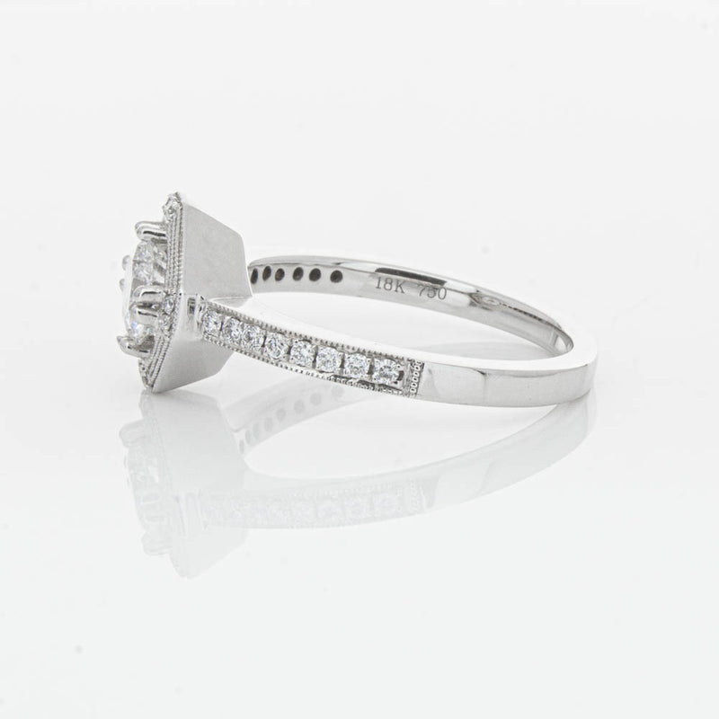 18ct White Gold Diamond Ring-Ring-Walker & Hall