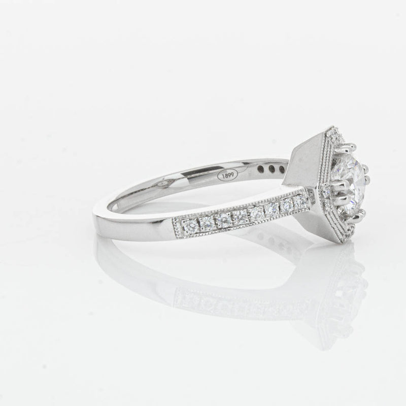 18ct White Gold Diamond Ring-Ring-Walker & Hall