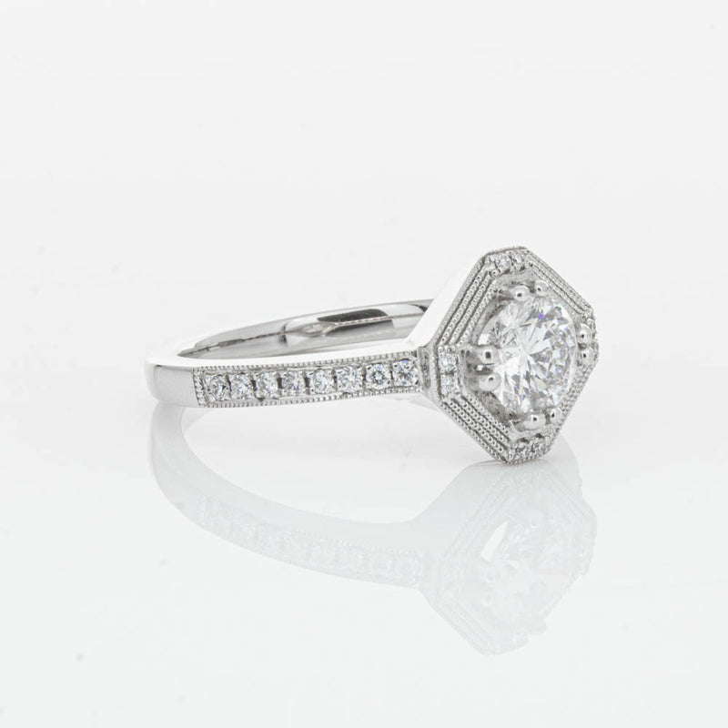 18ct White Gold Diamond Ring-Ring-Walker & Hall
