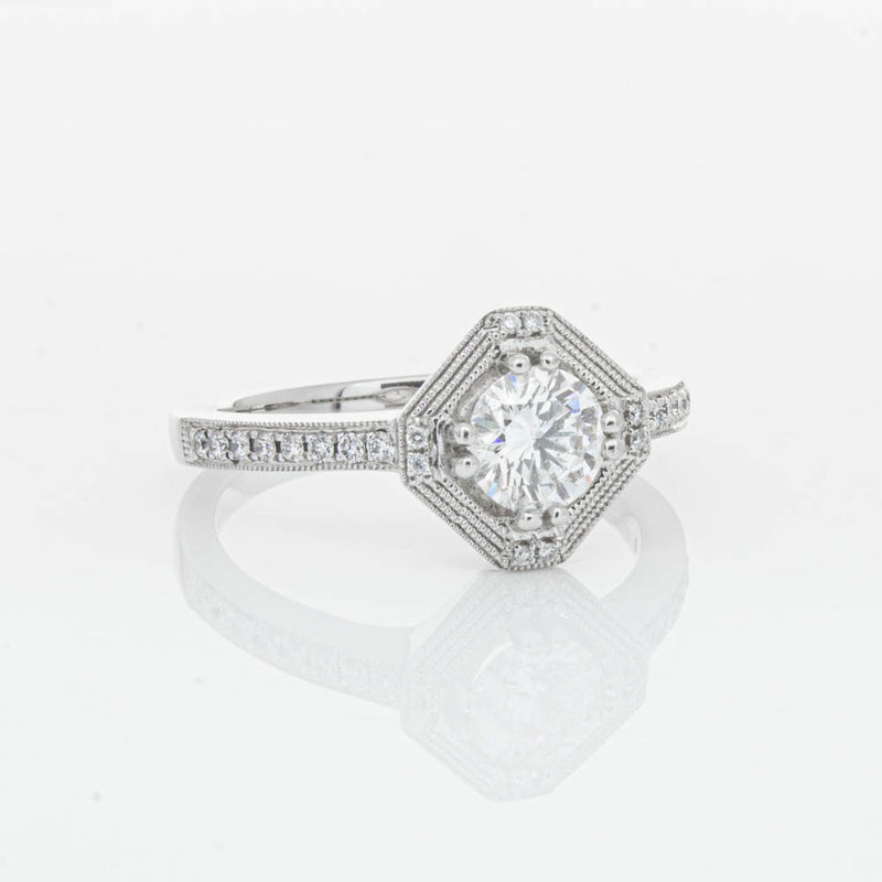 18ct White Gold Diamond Ring-Ring-Walker & Hall