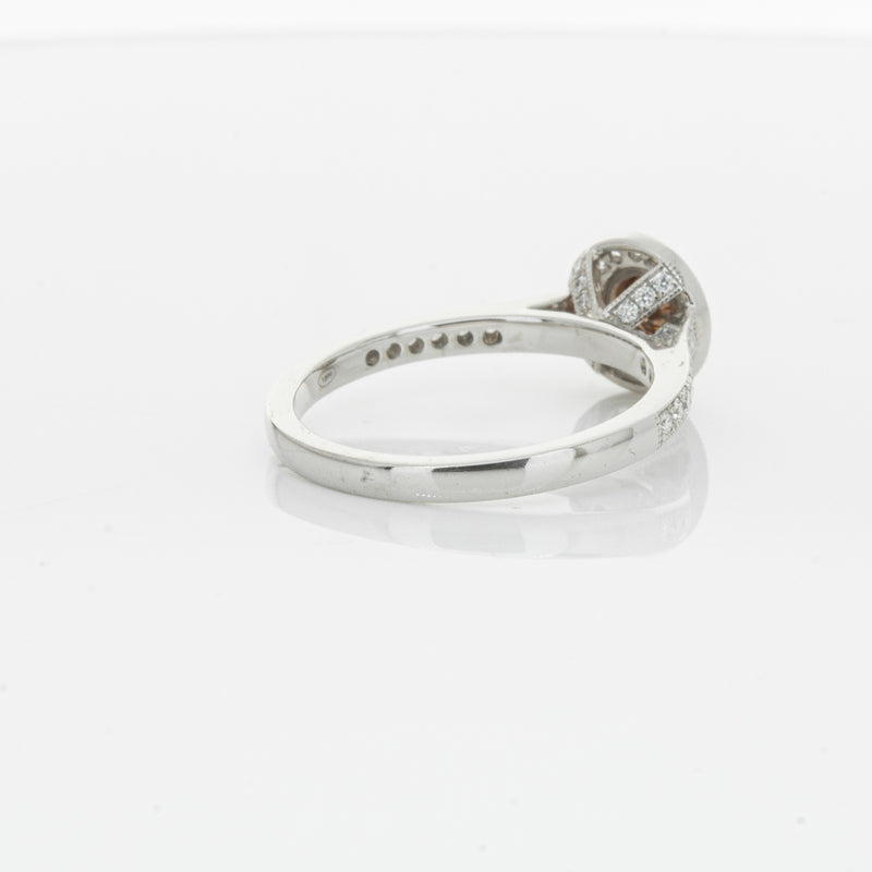 18ct White Gold .22ct Champagne Diamond Ring-Ring-Walker & Hall