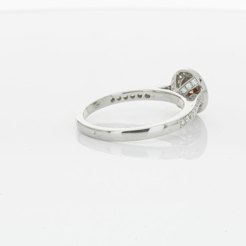 18ct White Gold .22ct Champagne Diamond Ring-Ring-Walker & Hall