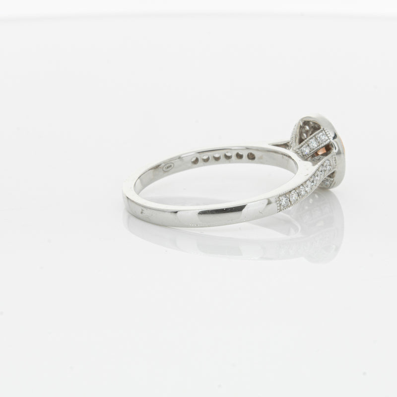 18ct White Gold .22ct Champagne Diamond Ring-Ring-Walker & Hall