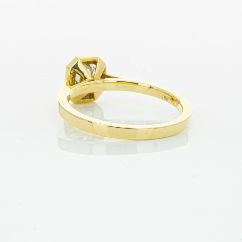 18ct Yellow Gold .56ct Radiant Cut Diamond Windsor Ring-Ring-Walker & Hall