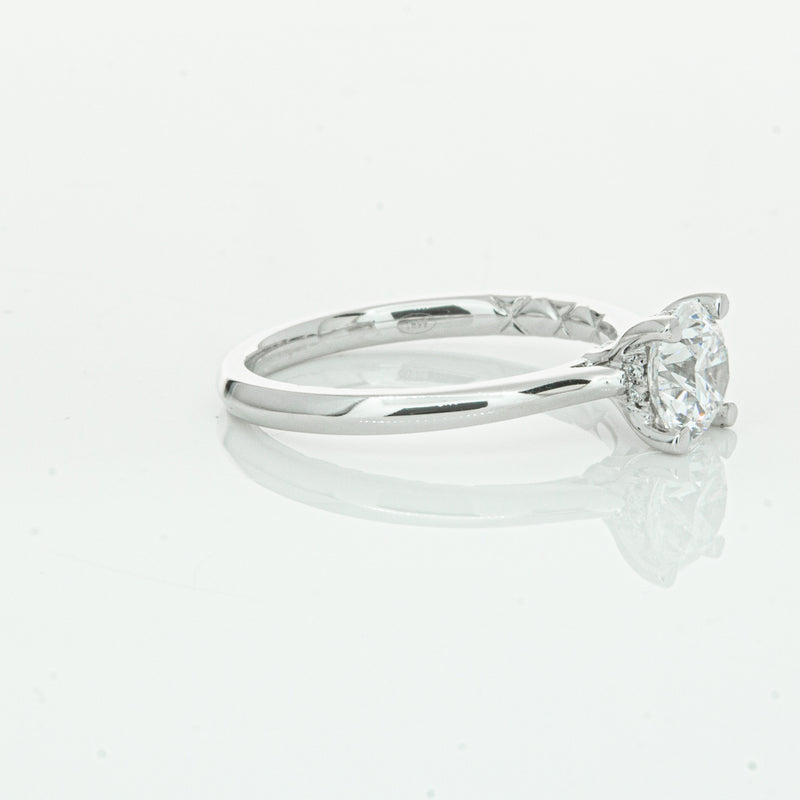 18ct White Gold 1.01ct Flawless Diamond Ring-Ring-Walker & Hall