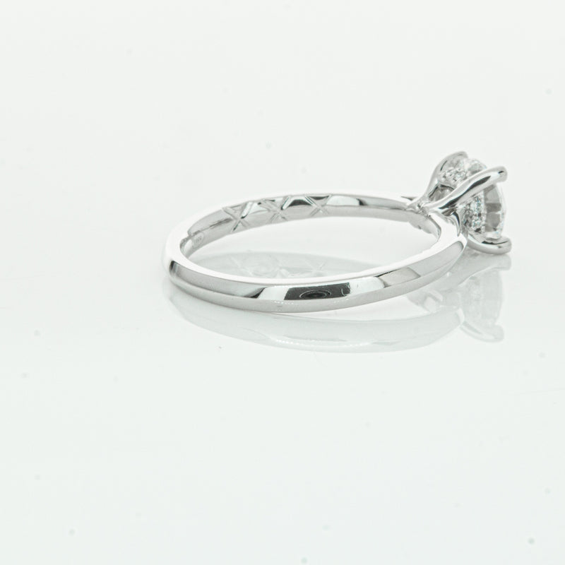 18ct White Gold 1.01ct Flawless Diamond Ring-Ring-Walker & Hall