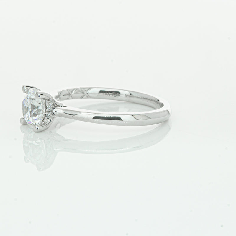 18ct White Gold 1.01ct Flawless Diamond Ring-Ring-Walker & Hall