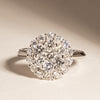 18ct White Gold Diamond Cluster Ring-Ring-Walker & Hall