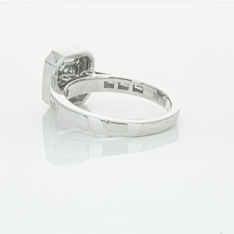 18ct White Gold Diamond Baguette Cut Ring-Ring-Walker & Hall