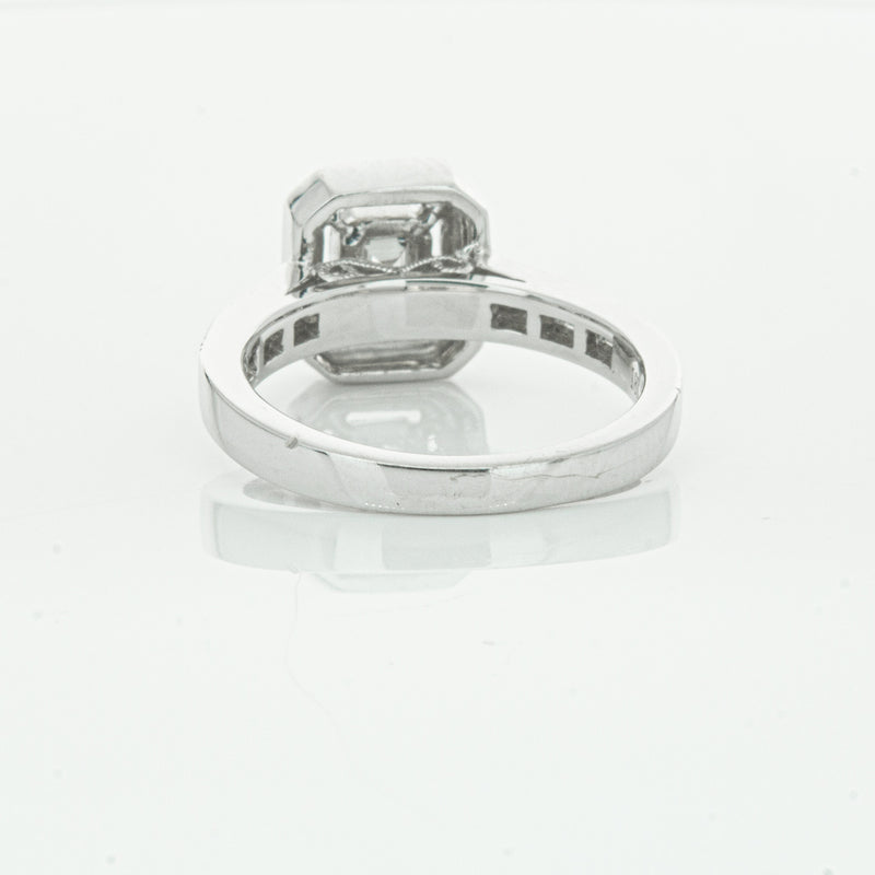 18ct White Gold Diamond Baguette Cut Ring-Ring-Walker & Hall