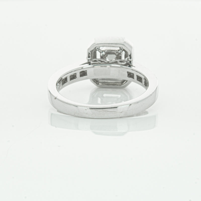 18ct White Gold Diamond Baguette Cut Ring-Ring-Walker & Hall