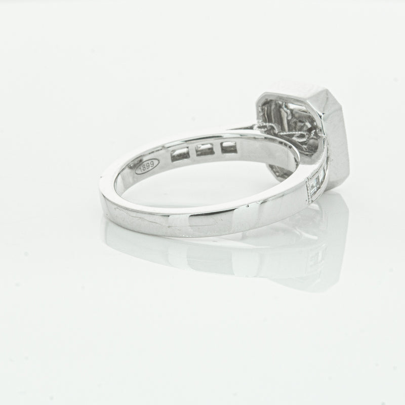 18ct White Gold Diamond Baguette Cut Ring-Ring-Walker & Hall