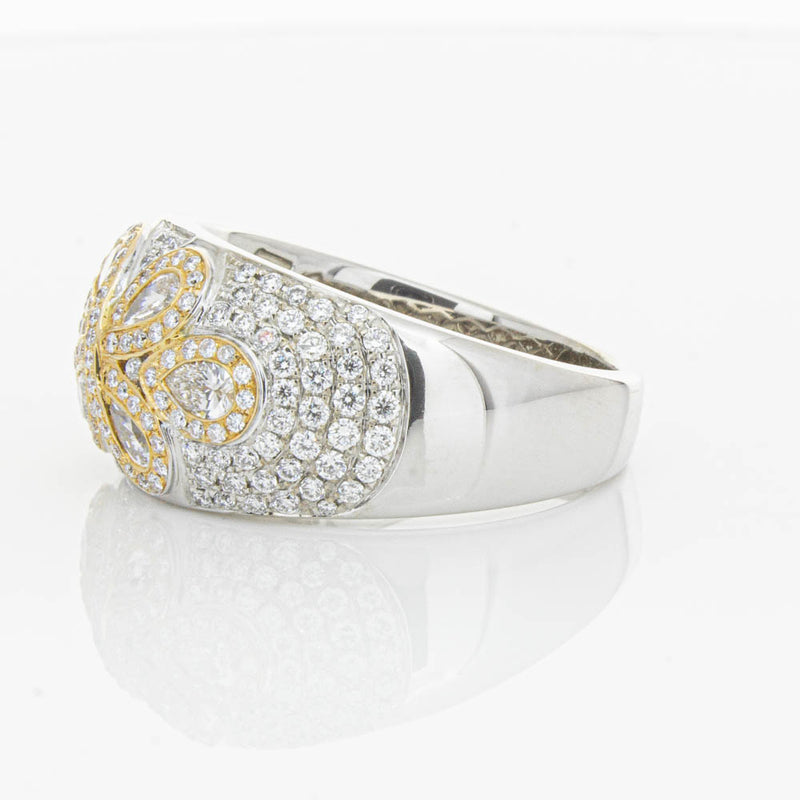 18ct White & Rose Gold 1.43ct Diamond Ring-Ring-Walker & Hall