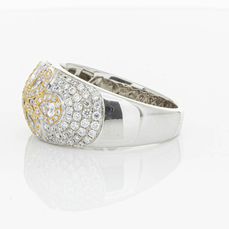 18ct White & Rose Gold 1.43ct Diamond Ring-Ring-Walker & Hall