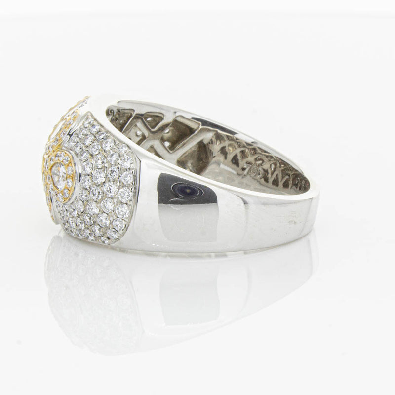 18ct White & Rose Gold 1.43ct Diamond Ring-Ring-Walker & Hall