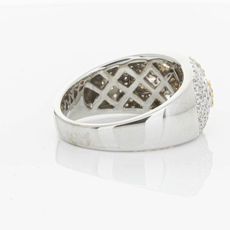 18ct White & Rose Gold 1.43ct Diamond Ring-Ring-Walker & Hall