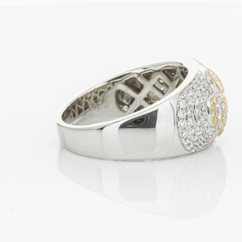 18ct White & Rose Gold 1.43ct Diamond Ring-Ring-Walker & Hall