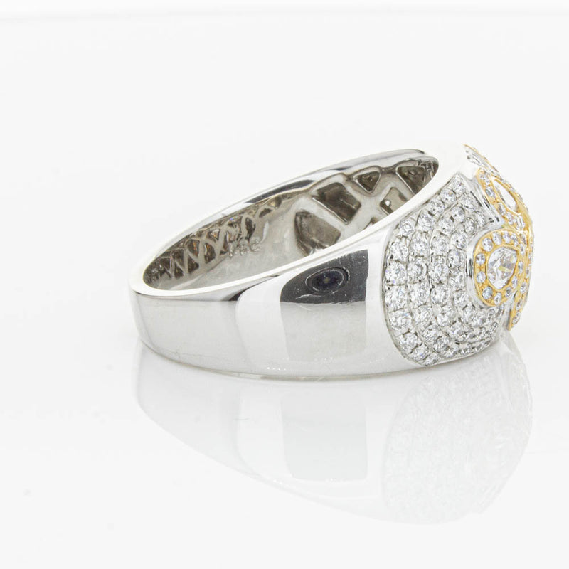 18ct White & Rose Gold 1.43ct Diamond Ring-Ring-Walker & Hall