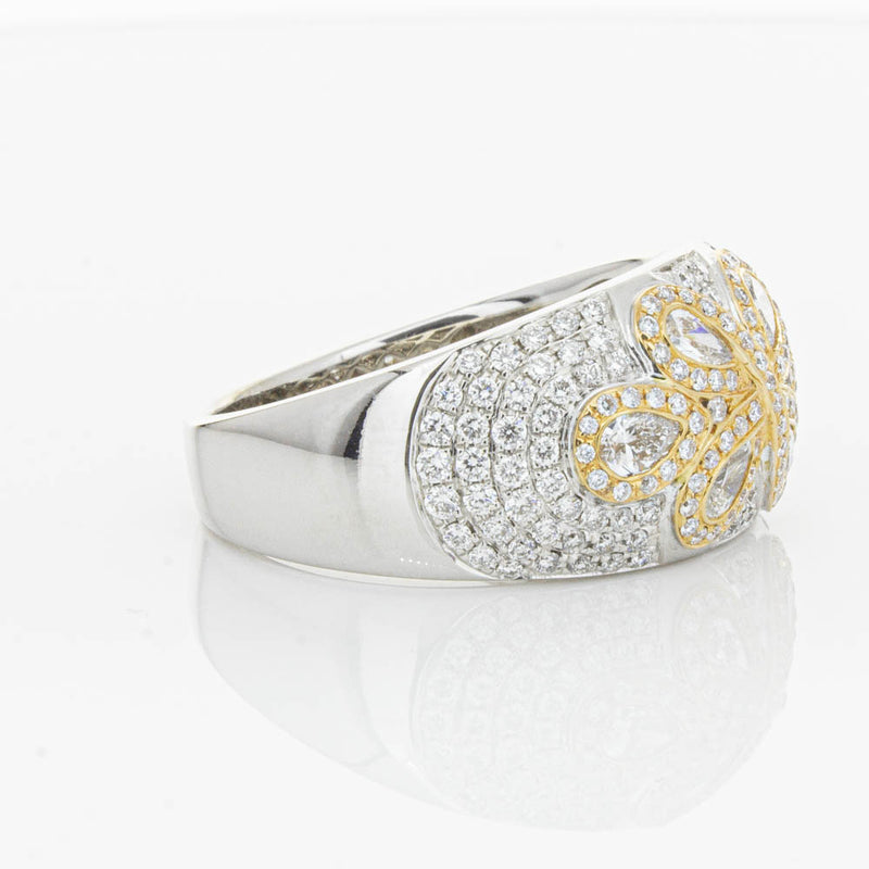 18ct White & Rose Gold 1.43ct Diamond Ring-Ring-Walker & Hall