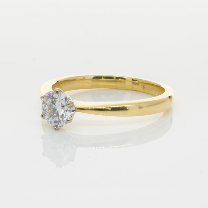 18ct Yellow Gold .70ct Diamond Nova Ring-Ring-Walker & Hall