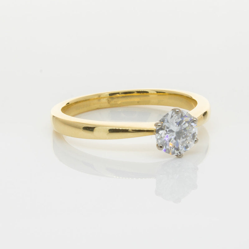18ct Yellow Gold .70ct Diamond Nova Ring-Ring-Walker & Hall