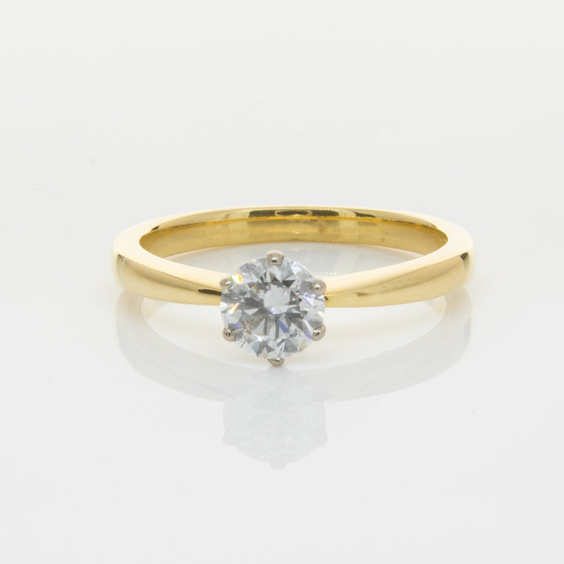 18ct Yellow Gold .70ct Diamond Nova Ring-Ring-Walker & Hall