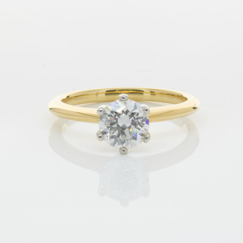 18ct Yellow Gold 1.01ct Diamond Cosmopolitan Ring-Ring-Walker & Hall