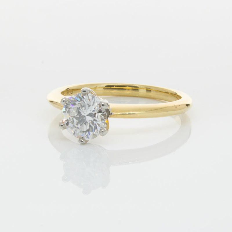 18ct Yellow Gold 1.01ct Diamond Cosmopolitan Ring-Ring-Walker & Hall