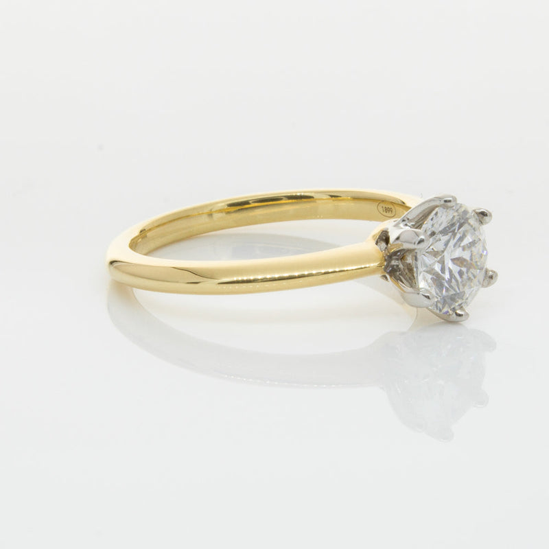 18ct Yellow Gold 1.01ct Diamond Cosmopolitan Ring-Ring-Walker & Hall
