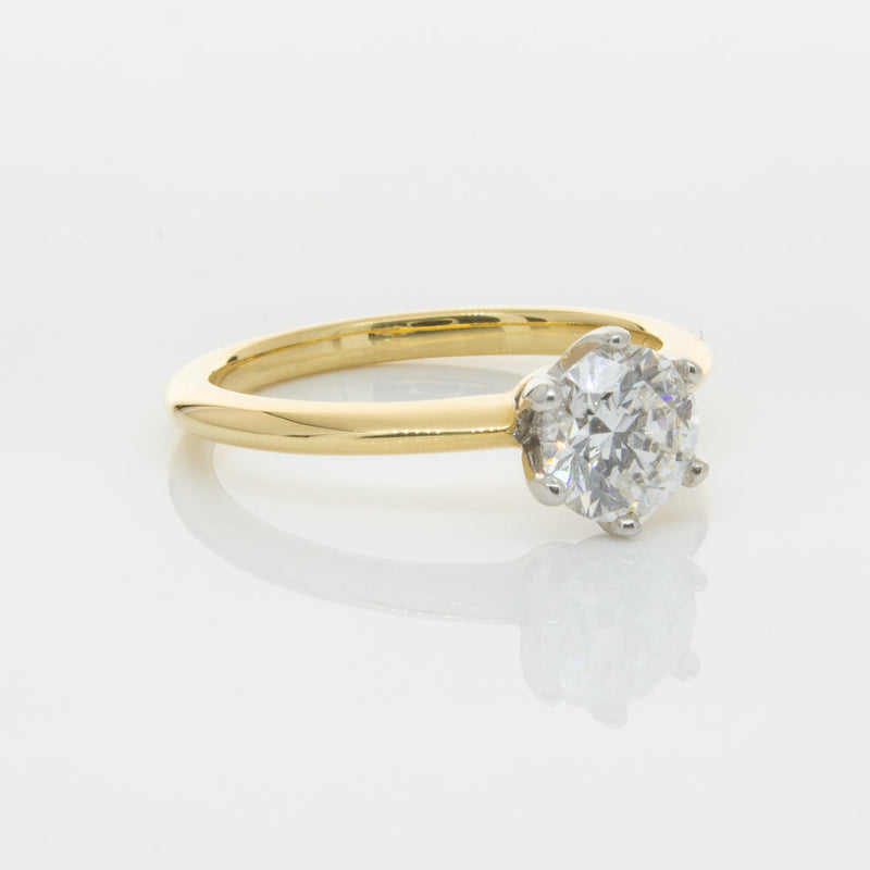 18ct Yellow Gold 1.01ct Diamond Cosmopolitan Ring-Ring-Walker & Hall