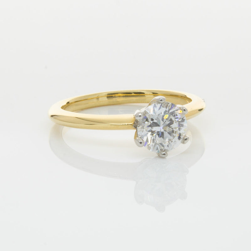 18ct Yellow Gold 1.01ct Diamond Cosmopolitan Ring-Ring-Walker & Hall