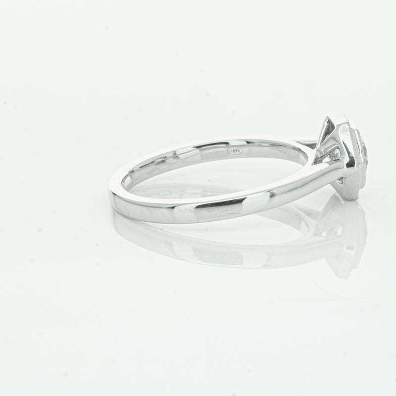 18ct White Gold Diamond Windsor Ring-Ring-Walker & Hall