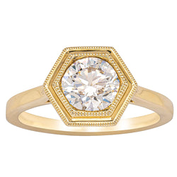 18ct Yellow Gold 1.29ct Diamond Windsor Ring - Ring - Walker & Hall