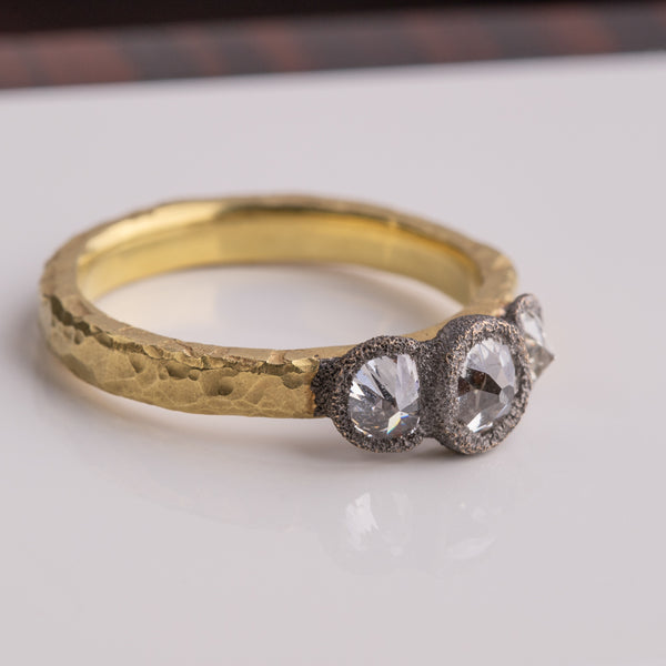18ct Yellow Gold Inverted 1.23ct Diamond Ring - Walker & Hall