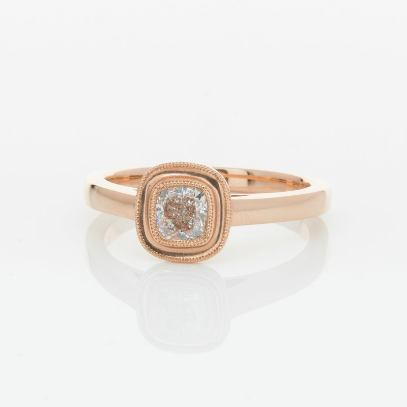 18ct Rose Gold Diamond Windsor Ring-Ring-Walker & Hall
