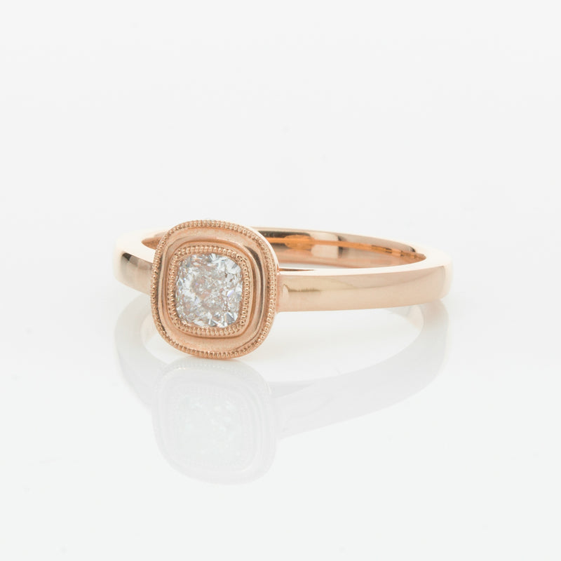 18ct Rose Gold Diamond Windsor Ring-Ring-Walker & Hall