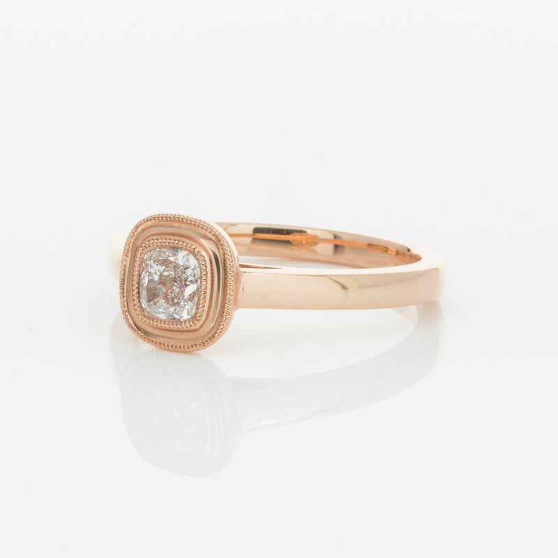 18ct Rose Gold Diamond Windsor Ring-Ring-Walker & Hall