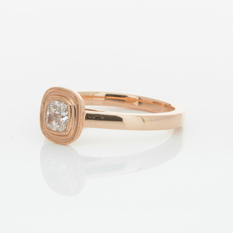 18ct Rose Gold Diamond Windsor Ring-Ring-Walker & Hall