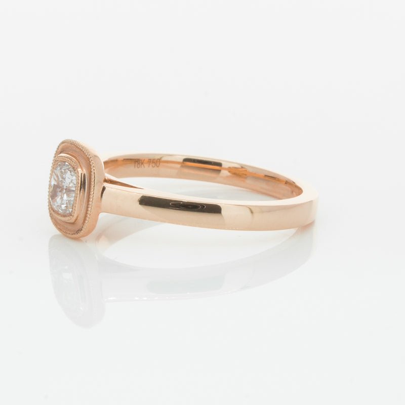 18ct Rose Gold Diamond Windsor Ring-Ring-Walker & Hall