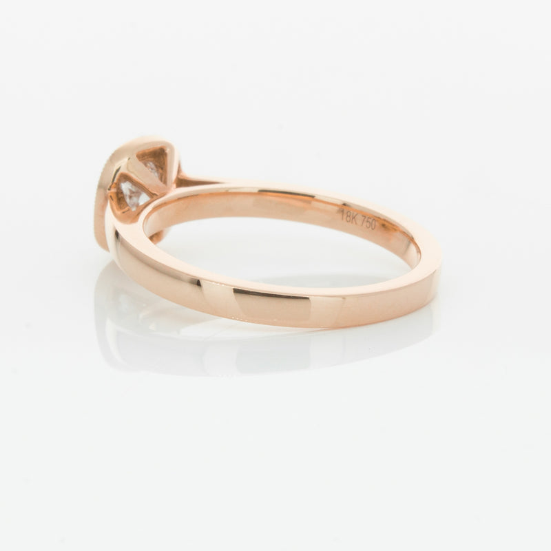 18ct Rose Gold Diamond Windsor Ring-Ring-Walker & Hall