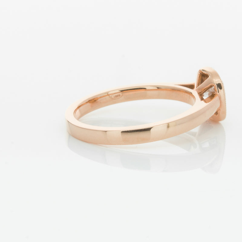 18ct Rose Gold Diamond Windsor Ring-Ring-Walker & Hall